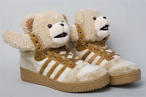 fake jeremy scott teddy bear shoes|jeremy scott adidas bones shoes.